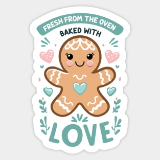 Baked With Love Sticker